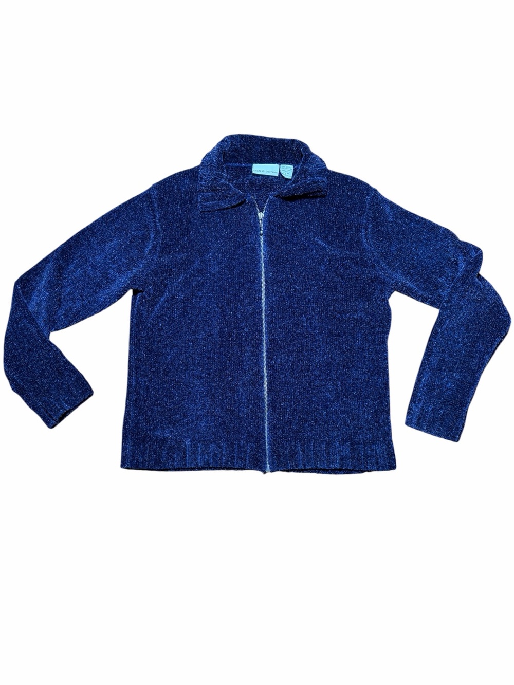 croft & barrow Purple Zip-Front Sweater